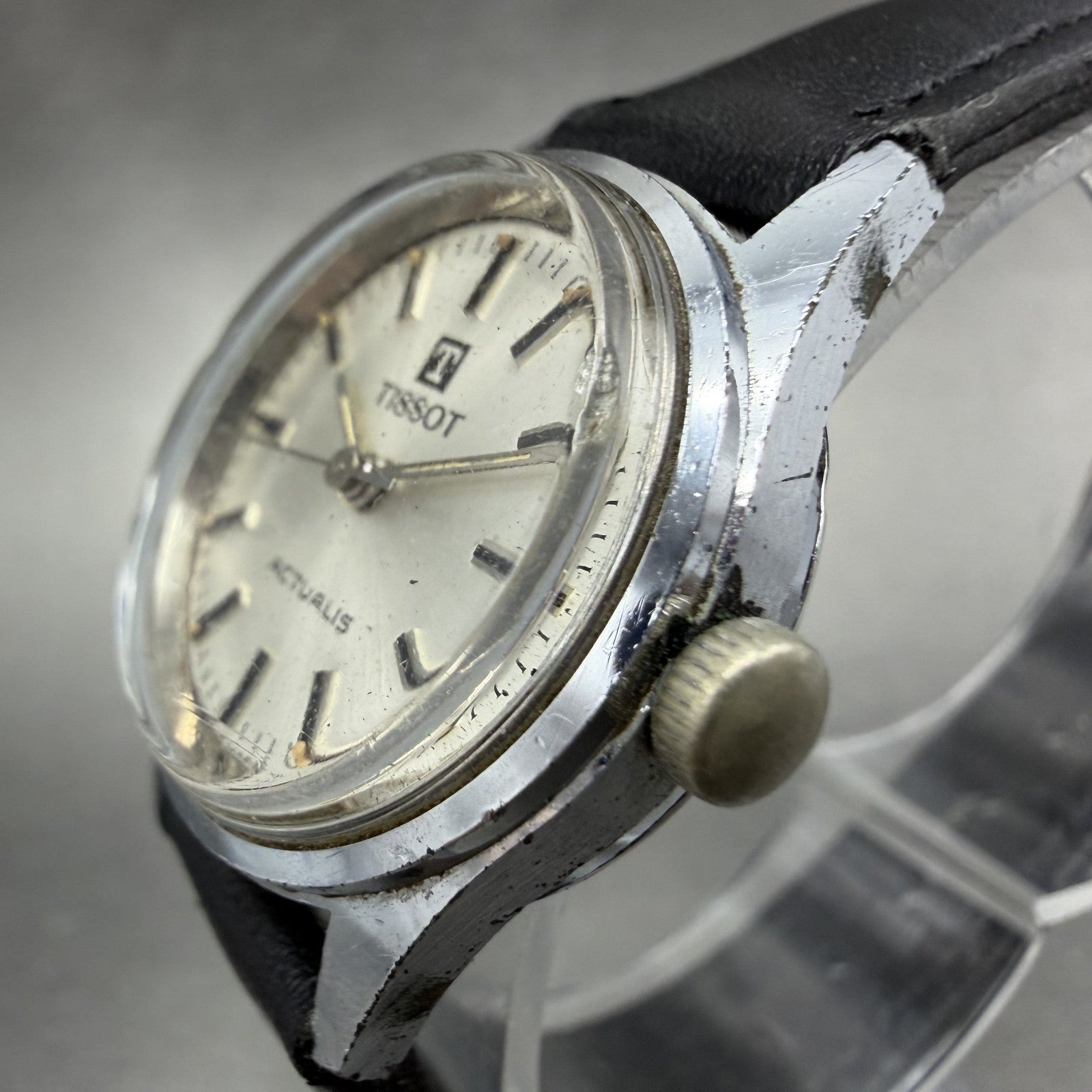 Tissot Actualis Watch Women 26mm Silver Dial Silver Tone Manual Wind Runs VTG2