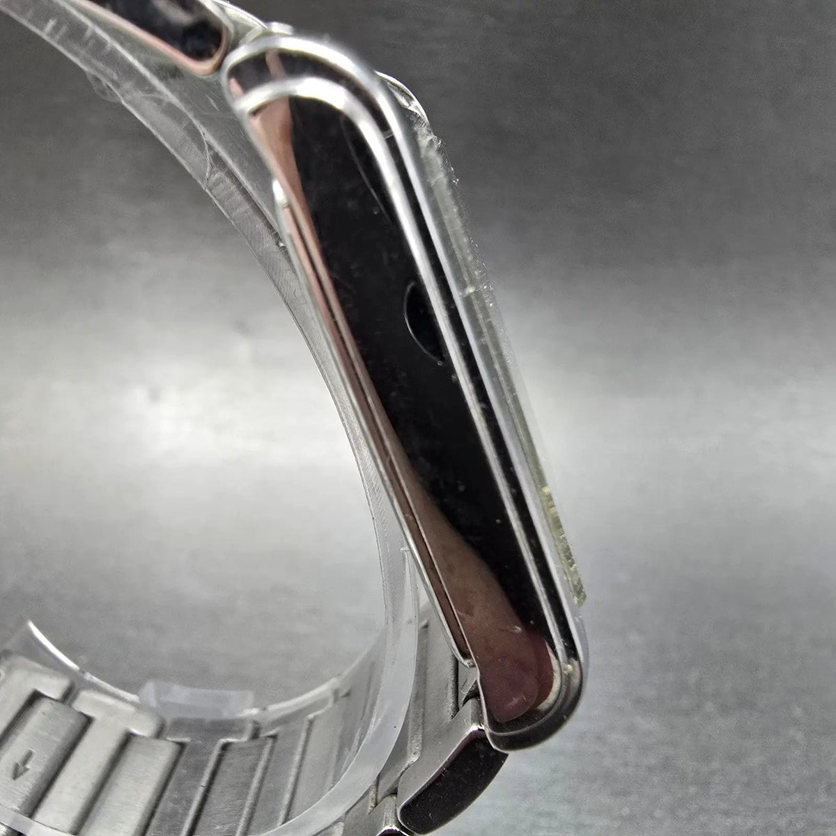 Citizen Eco-Drive Tank Watch Men 26mm White Dial Silver Date Rectangle Runs3
