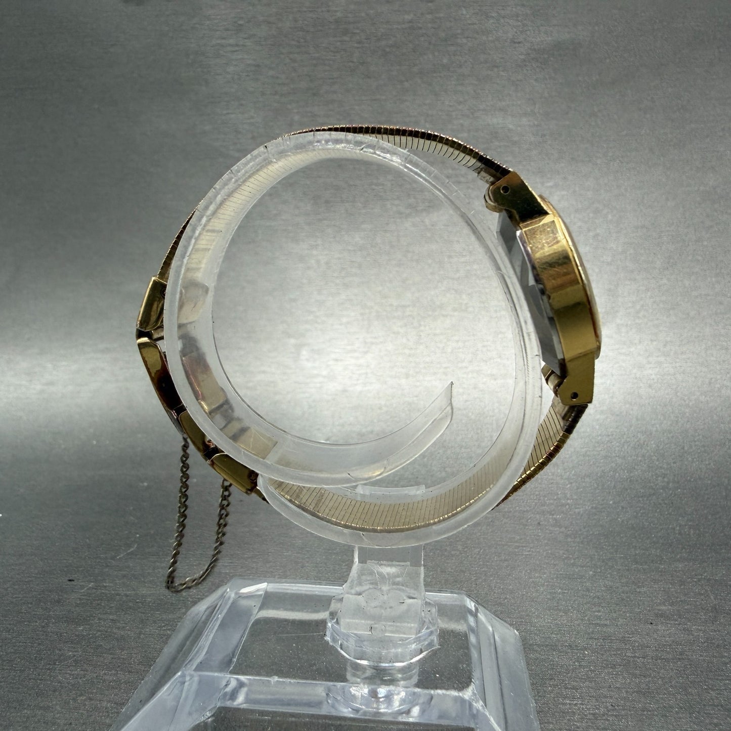 Seiko Watch Women 22mm Champagne Dial Gold Tone Octagon 16-5890 New Battery VTG8