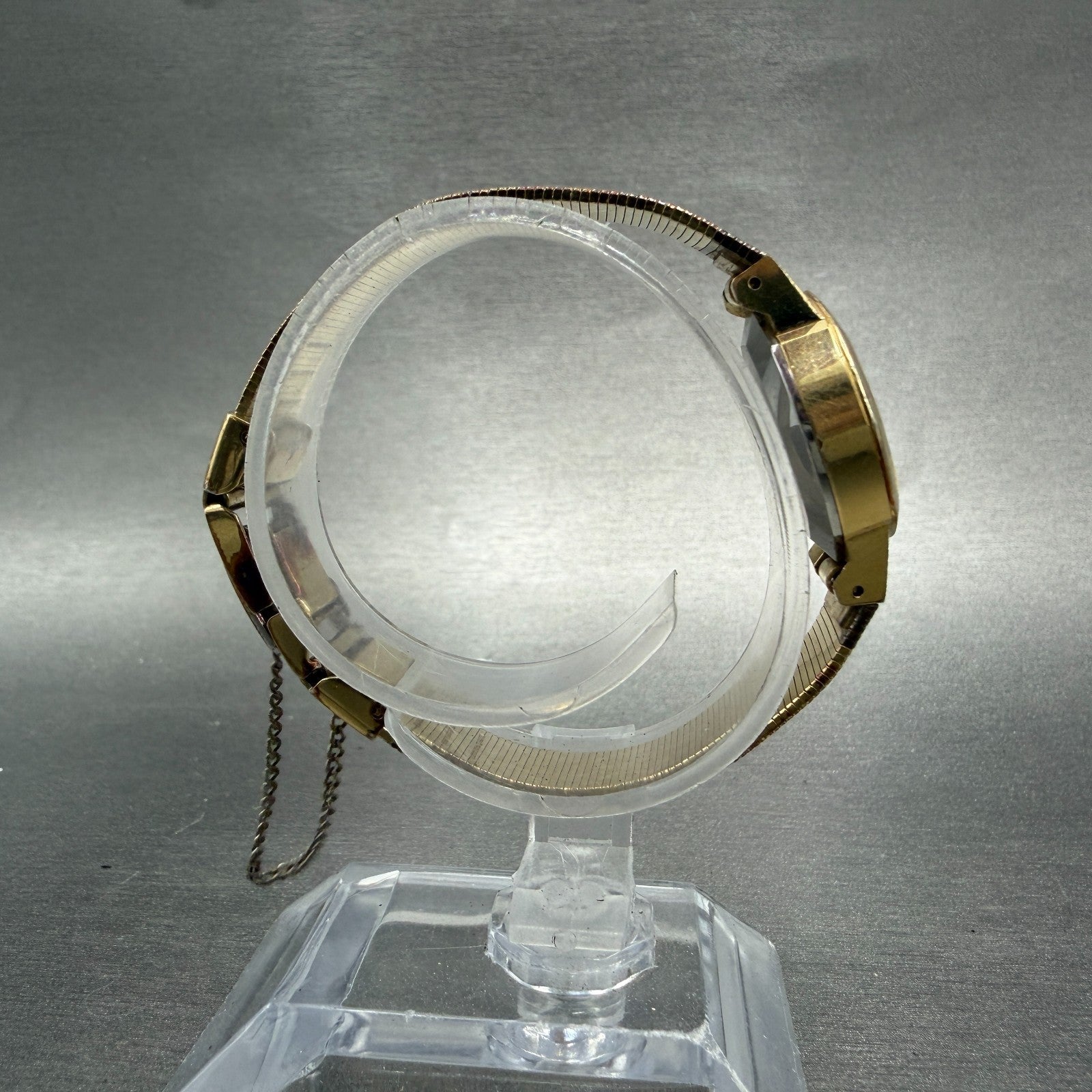 Seiko Watch Women 22mm Champagne Dial Gold Tone Octagon 16-5890 New Battery VTG8