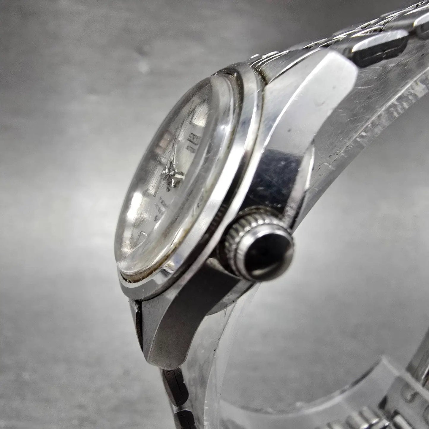 Seiko Automatic Watch Women 24mm Silver Dial Silver Tone Daydate 2906-0019 Runs2