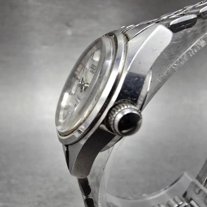 Seiko Automatic Watch Women 24mm Silver Dial Silver Tone Daydate 2906-0019 Runs2