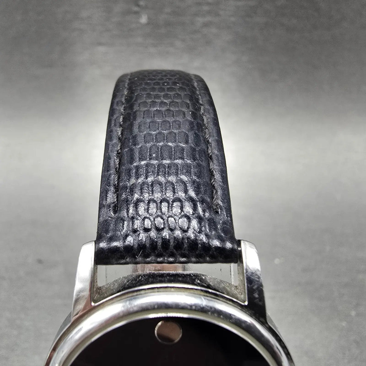 Movado Museum Watch Women 27mm Black Dial Steel Round Leather 2100004 New Batt4