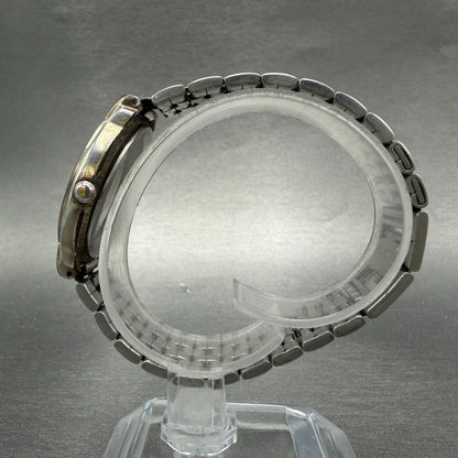 Seiko Watch Unisex 32mm White Dial Two Tone Round V701-2B50 New Battery Vintage6