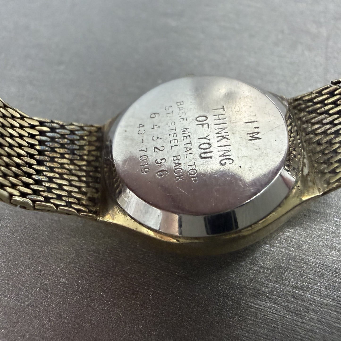 Seiko Watch Women 21mm Champagne Dial Gold Tone Round 43-7019 New Battery9