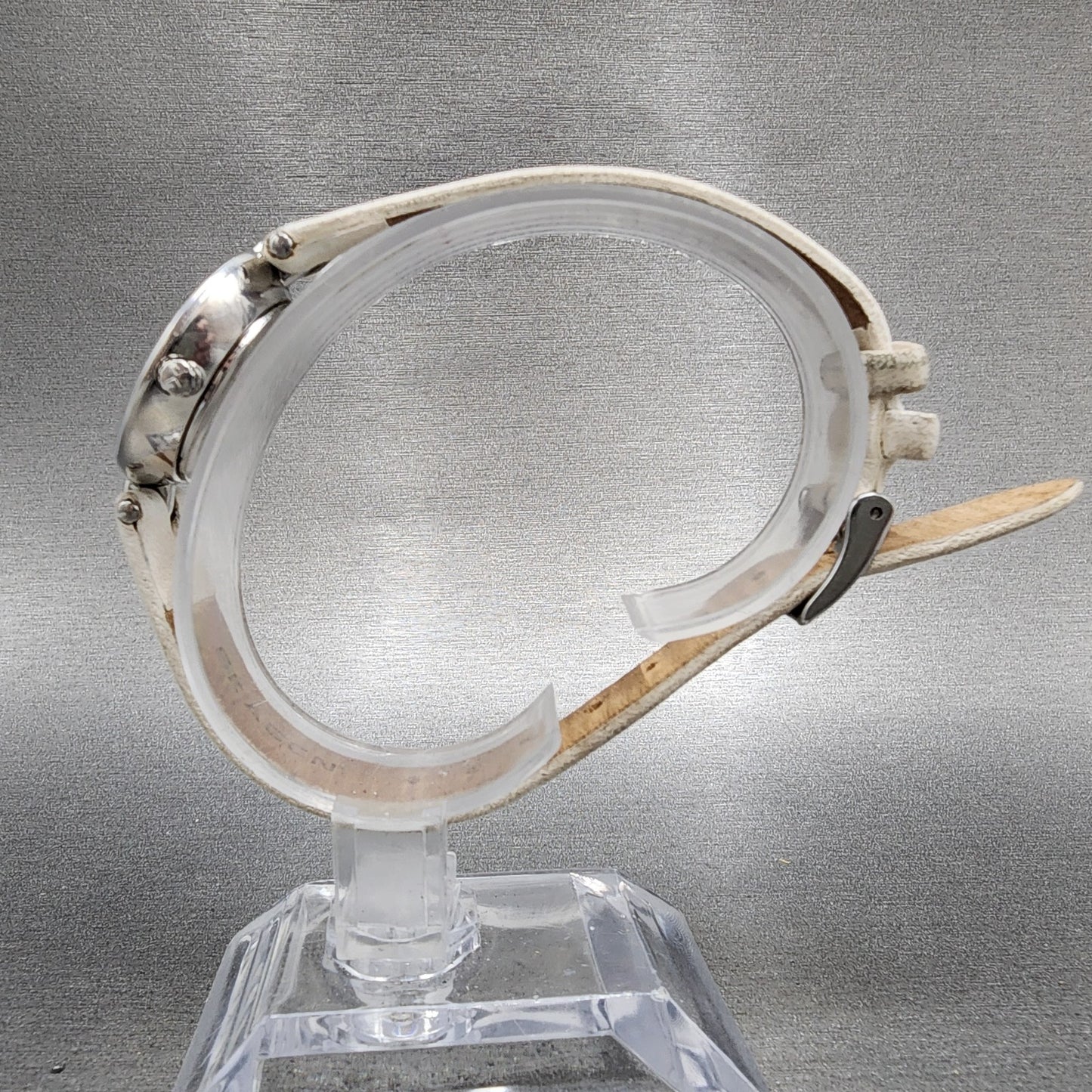 Skagen Watch Women 25mm White Dial Silver Tone Round SKW2012 New Battery6