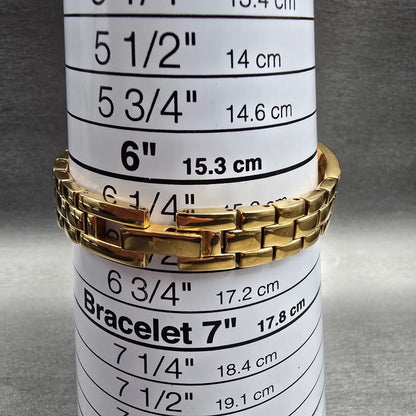 Bulova Watch Women 14mm MOP Dial Gold Tone Crystals Rectangle 98V28 New Battery9