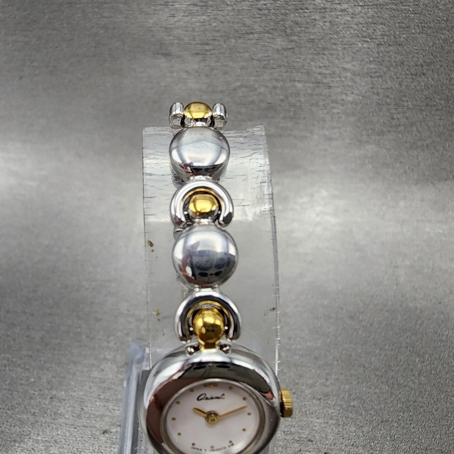 Orient Watch Women 16mm White Dial Two Tone Round J5022700CS New Battery3