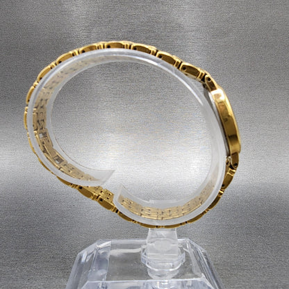 Seiko Watch Women 17mm White Dial Gold Tone Oval V4001019 New Battery8