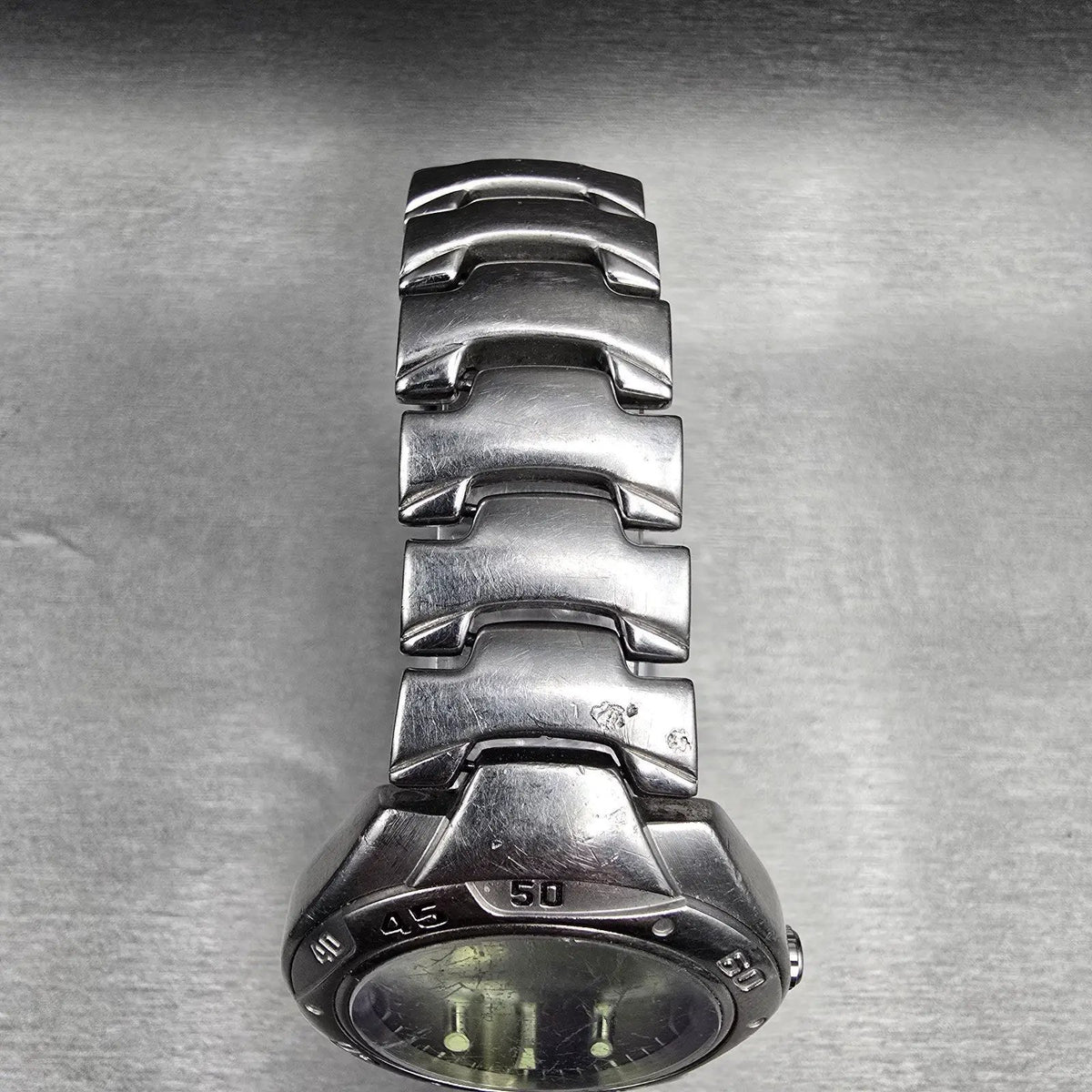 Fossil Blue Diver Watch Men 40mm Blue Dial Silver Tone Round AM-3395 New Battery4