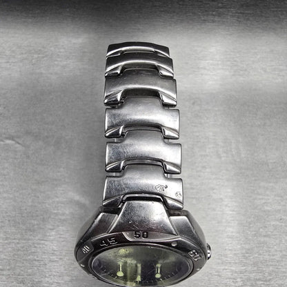 Fossil Blue Diver Watch Men 40mm Blue Dial Silver Tone Round AM-3395 New Battery4