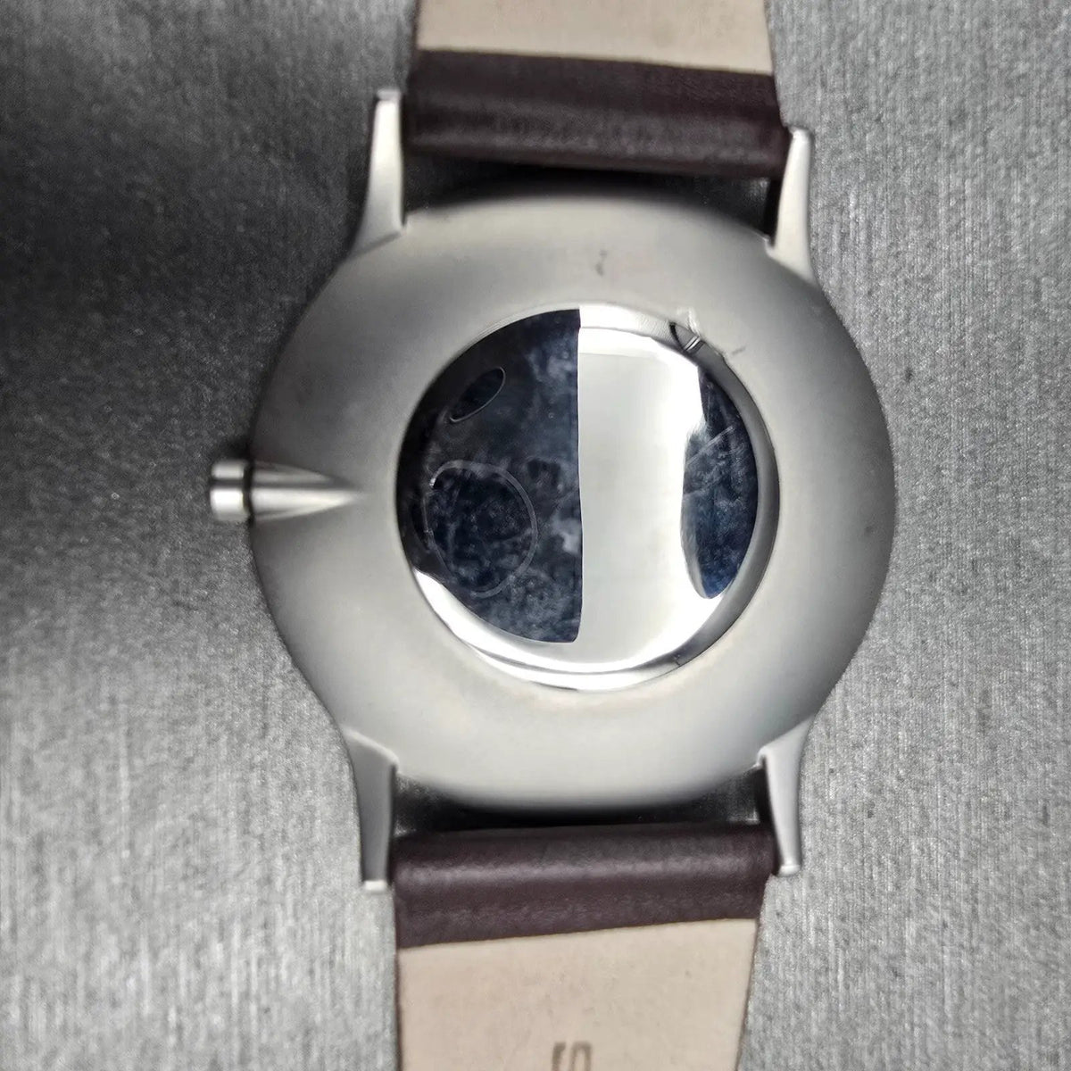 Skagen Watch Men 39mm Silver Dial Silver Leather Round 858XLSLD New Battery10