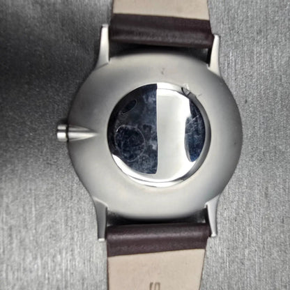 Skagen Watch Men 39mm Silver Dial Silver Leather Round 858XLSLD New Battery10