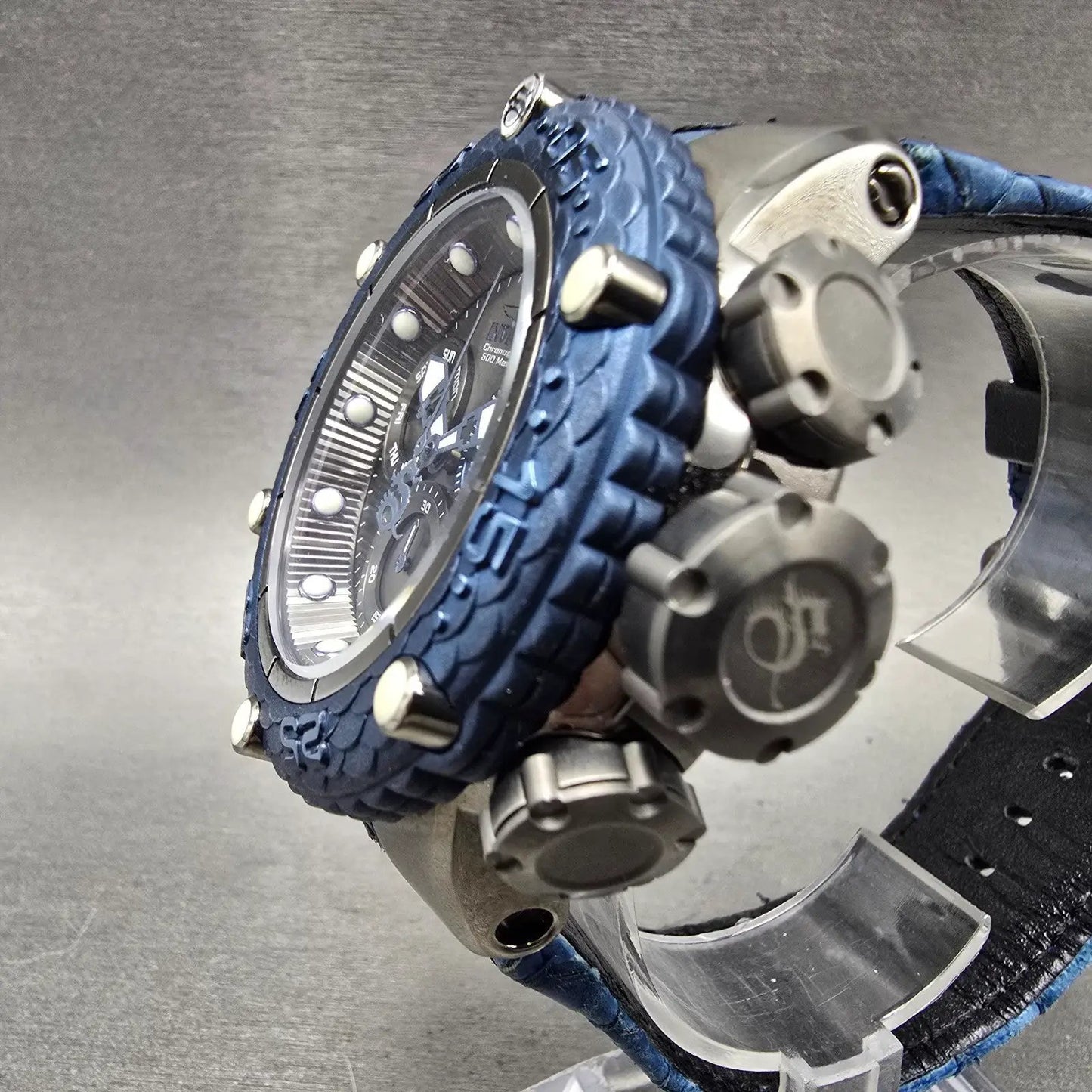 Invicta Sub Aqua Chronograph Watch Men 51mm Black Dial Black Tone 25069 New Batt2