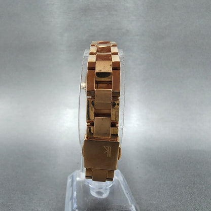 Seiko Solar Lukia Watch Women 20mm White Dial Rose Gold Tone V1170dl0 Runs7