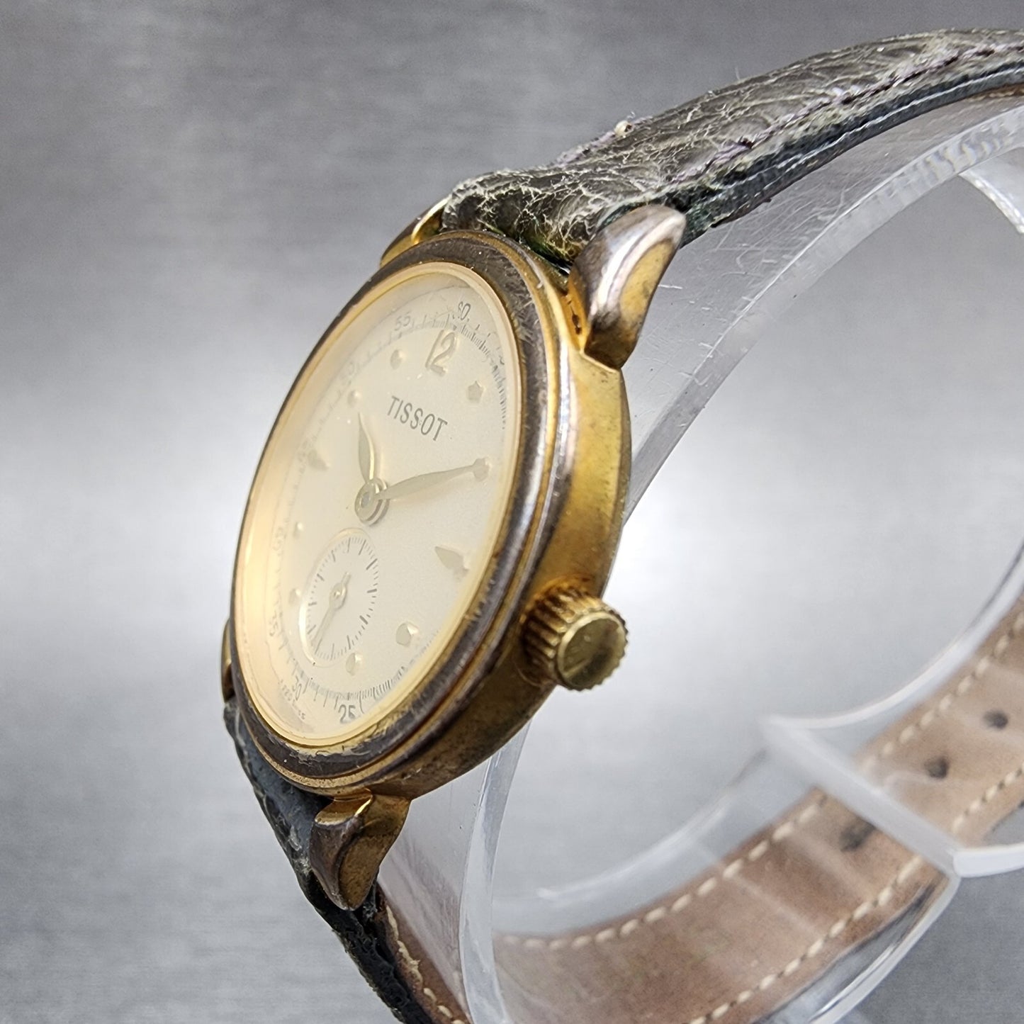 Tissot Watch Women 23mm Champange Dial Gold Tone Small Seconds New Battery2