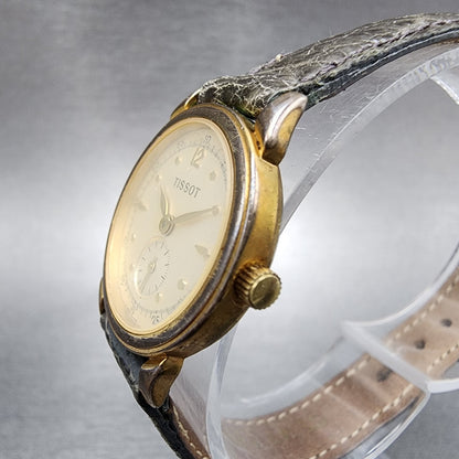Tissot Watch Women 23mm Champange Dial Gold Tone Small Seconds New Battery2