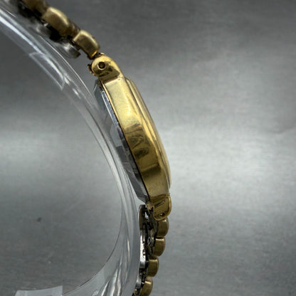 Seiko Watch Women 26mm Champagne Dial Gold Tone Round 1421-5180 New Battery4