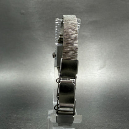 Citizen Watch Women 15mm Green Dial Silver Tone Rectangle Manual Wind Runs VTG7