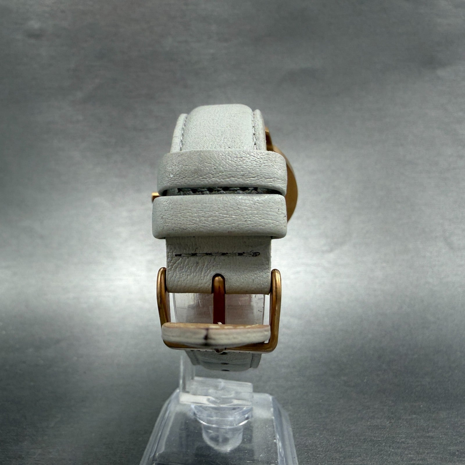 MVMT Boulevard Watch Women 38mm White Dial Rose Gold Tone Leather New Battery L7