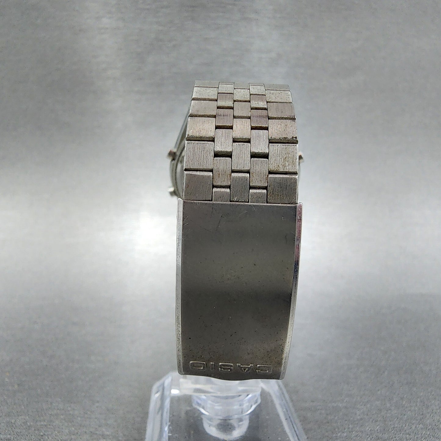Casio 31QR12 Watch Men 35mm Digital Steel Chronograph Round New Battery7