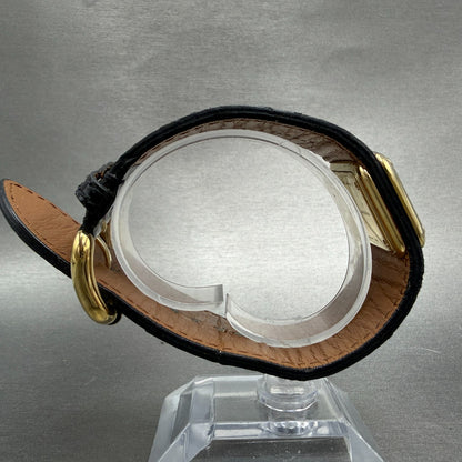 Marc Jacobs Watch Women 28mm Black Dial Gold Tone Rectangle MBM1135 New Battery8