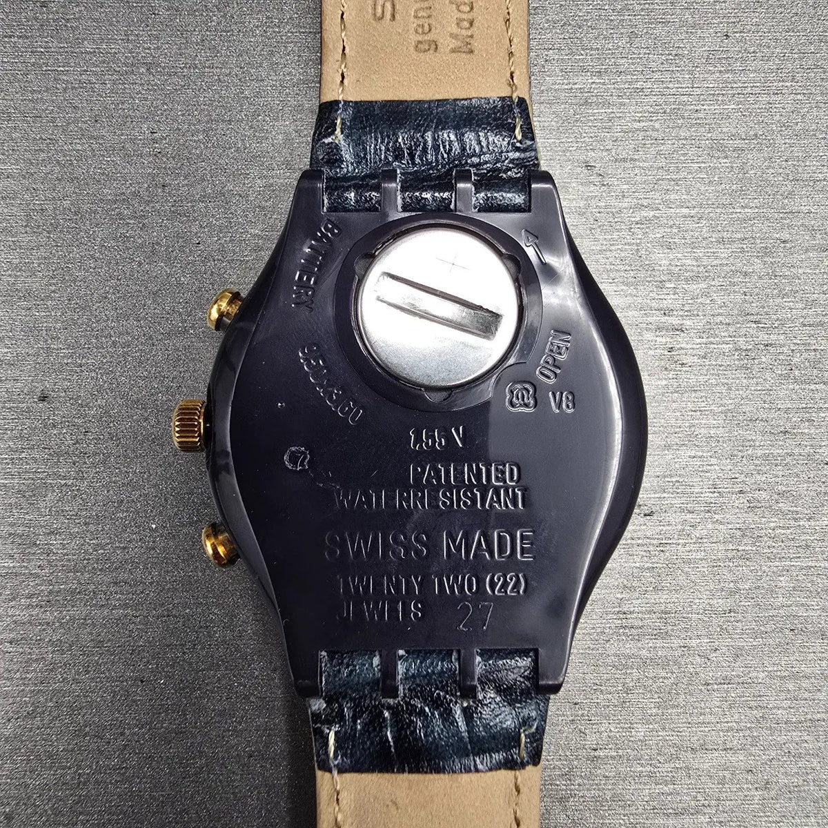Swatch Chrono Timeless Zone Watch Men 37mm Silver Dial SCN104 New Battery NOS8