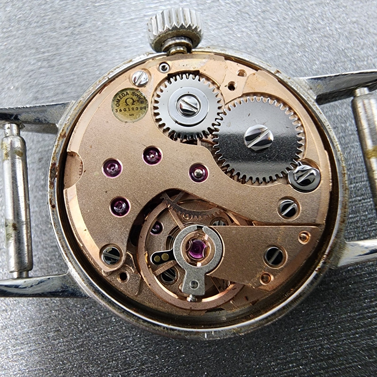 Omega Geneve Watch Women 20mm Silver Dial Steel Round Manual 511.0451 PARTS12
