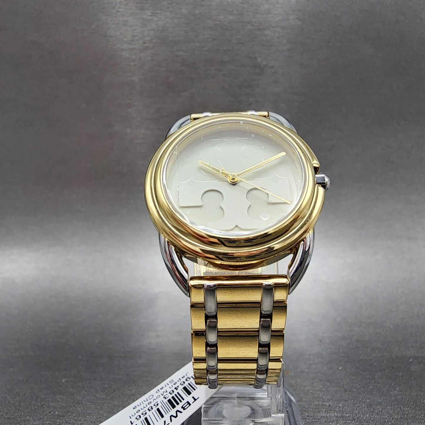 Tory Burch The Miller Watch Women 32mm White Dial  Two Tone Round TBW72225