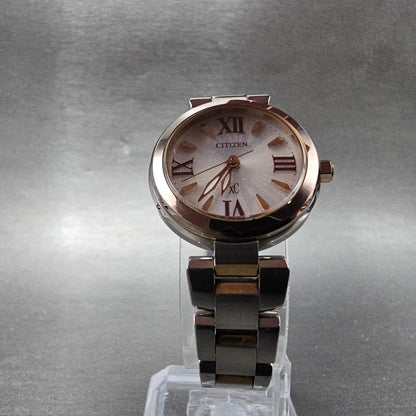 Citizen Eco-Drive Xc Watch Women 24mm White Dial Two Tone Round E031-T0142756