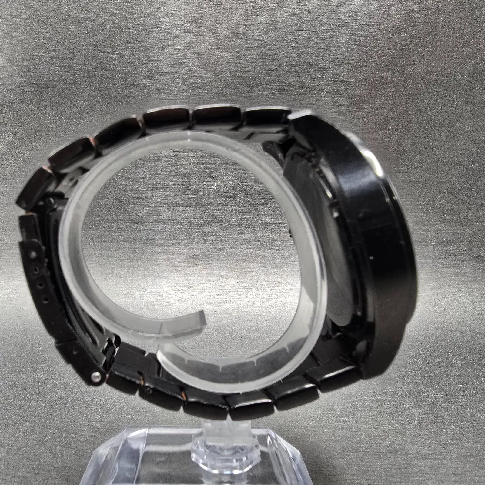 Invicta Signature II Watch Men 44mm Black Dial Black Tone Daydate 7352 New Batt8