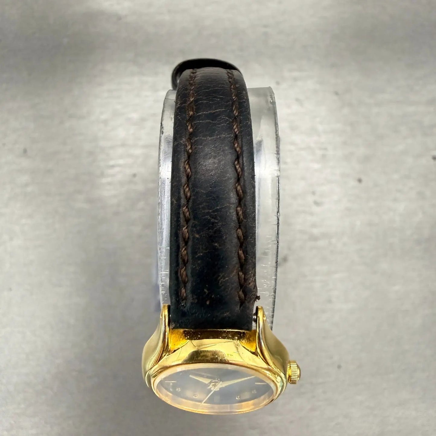Seiko Watch Women 20mm Black Dial Gold Tone Round 1N01-0E10 New Battery Vintage4