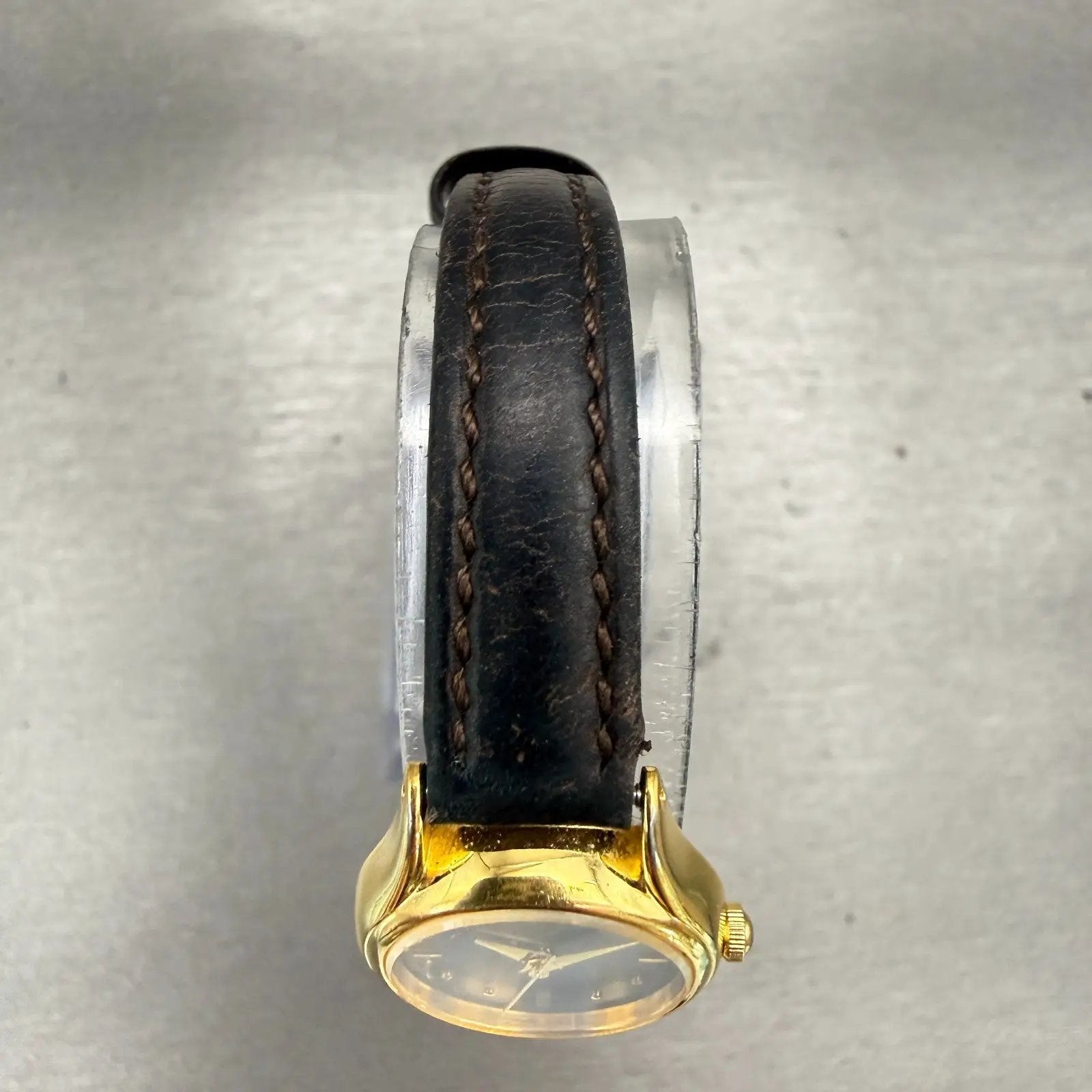 Seiko Watch Women 20mm Black Dial Gold Tone Round 1N01-0E10 New Battery Vintage4