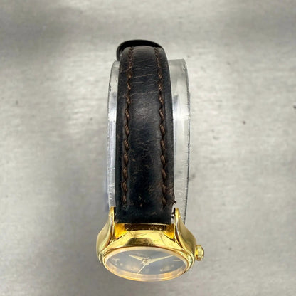 Seiko Watch Women 20mm Black Dial Gold Tone Round 1N01-0E10 New Battery Vintage4