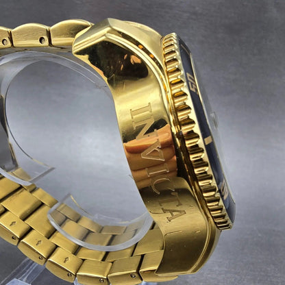 Invicta Pro Diver Watch Men 48mm Black Dial Gold Tone Date Round 15346 PARTS4
