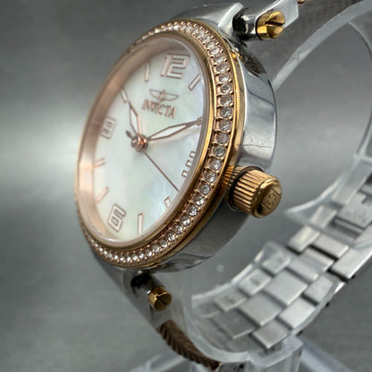 Invicta Bolt Watch Women 30mm MOP Dial Two Tone Round 29142 New Battery2