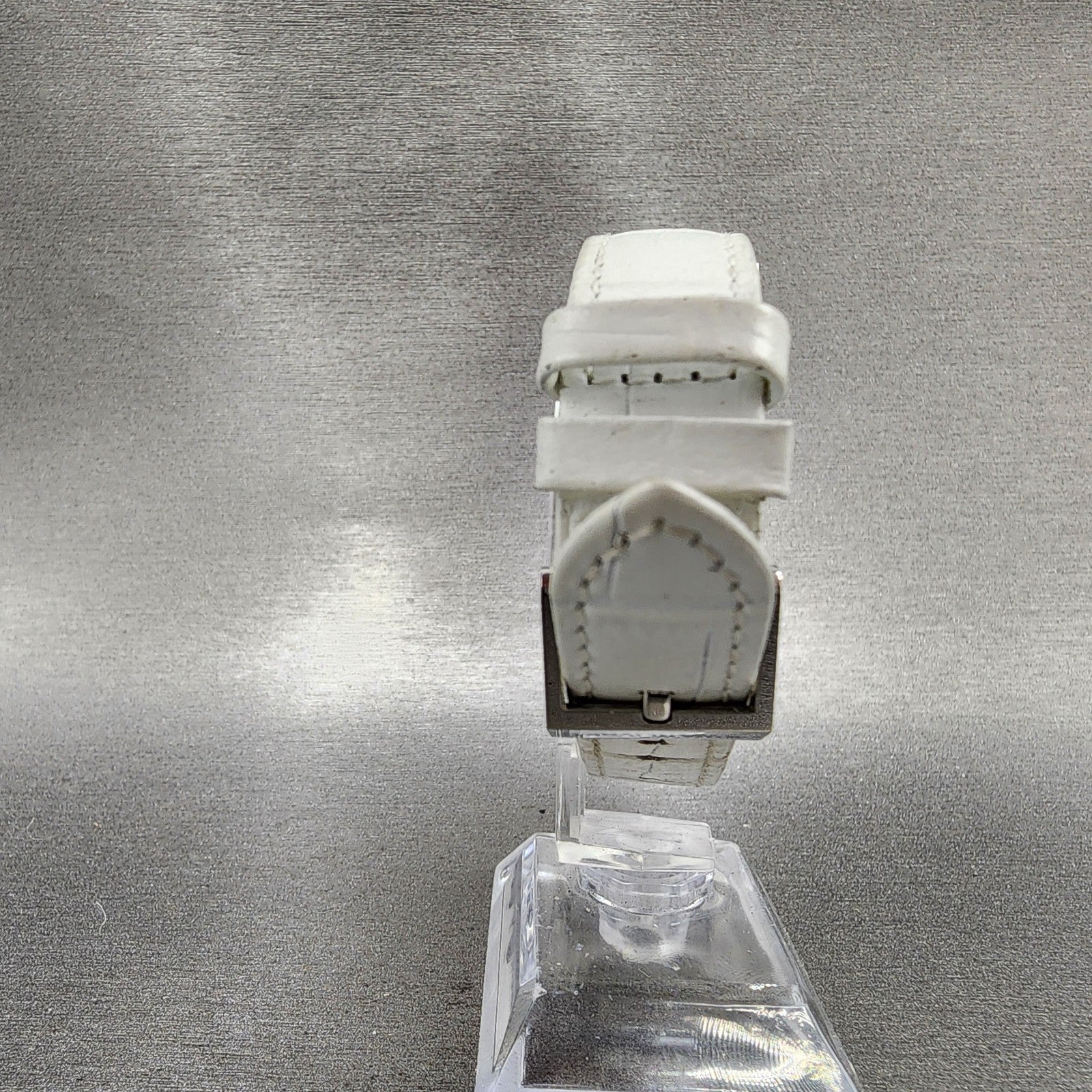 Swarovski Lovely Square Tank Watch Women 21mm White Dial Silver Rectangle NewBat7
