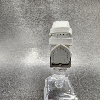 Swarovski Lovely Square Tank Watch Women 21mm White Dial Silver Rectangle NewBat7