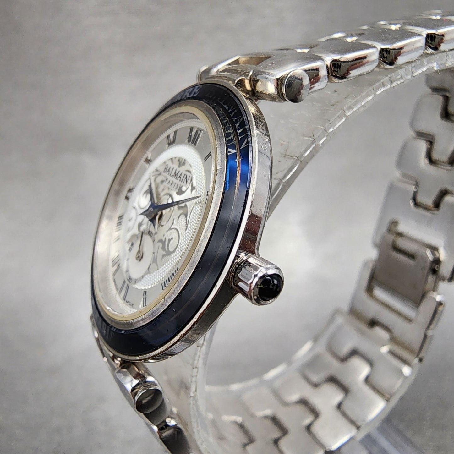 Balmain Watch Women 26mm Silver Dial Silver Tone Small Seconds  New Battery1