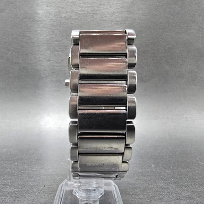 Nixon The Boss Watch Women White 30mm Dial Silver Rectangle New Battery7
