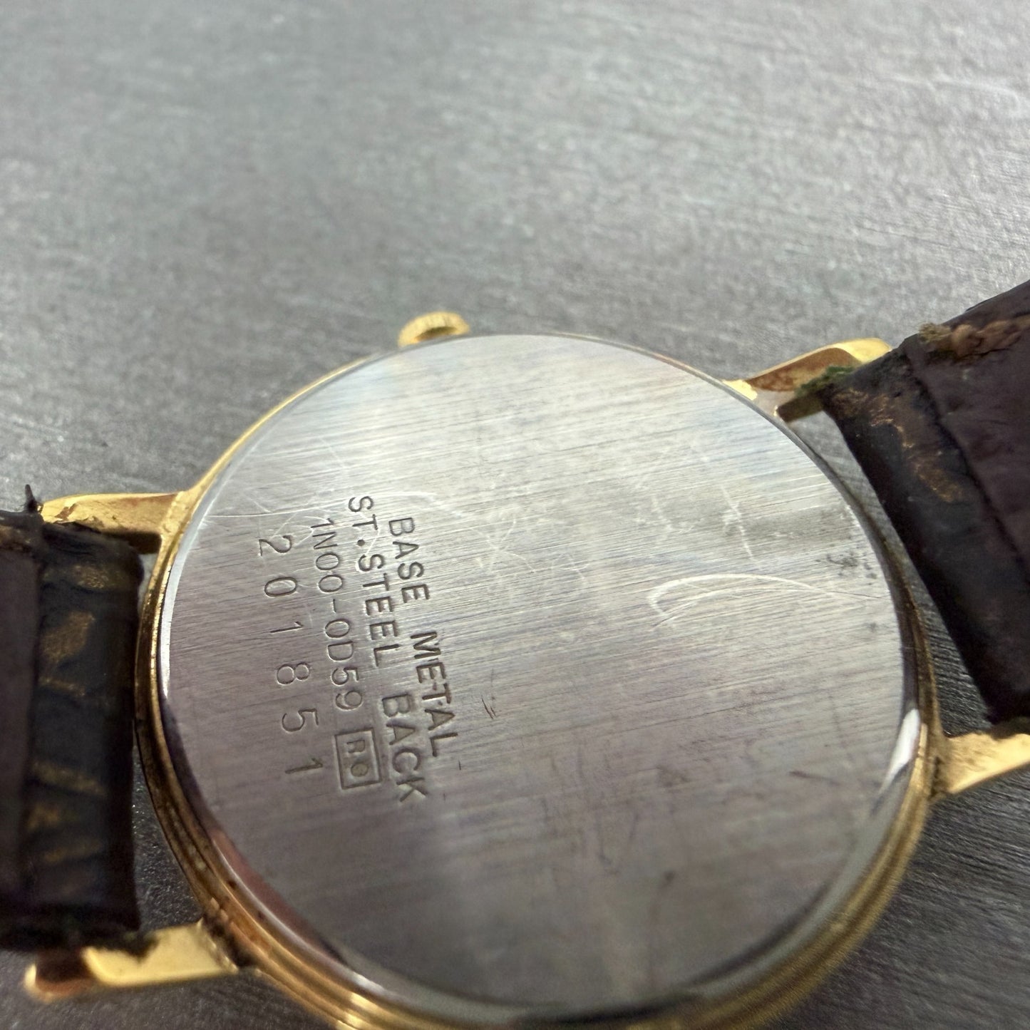 Seiko Watch Women 26mm Gold Floral Dial Gold Tone Round 1n00-0d59 New Battery AB9