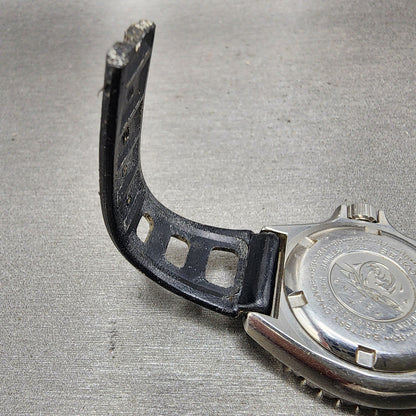 Seiko Dive Watch Women 34mm White Dial Silver Tone Date 26250170 PARTS8
