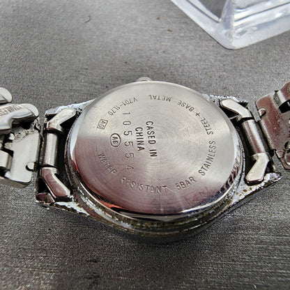 Seiko Alba Success Watch Women 25mm White Dial Silver Tone V7011l70 New Battery10