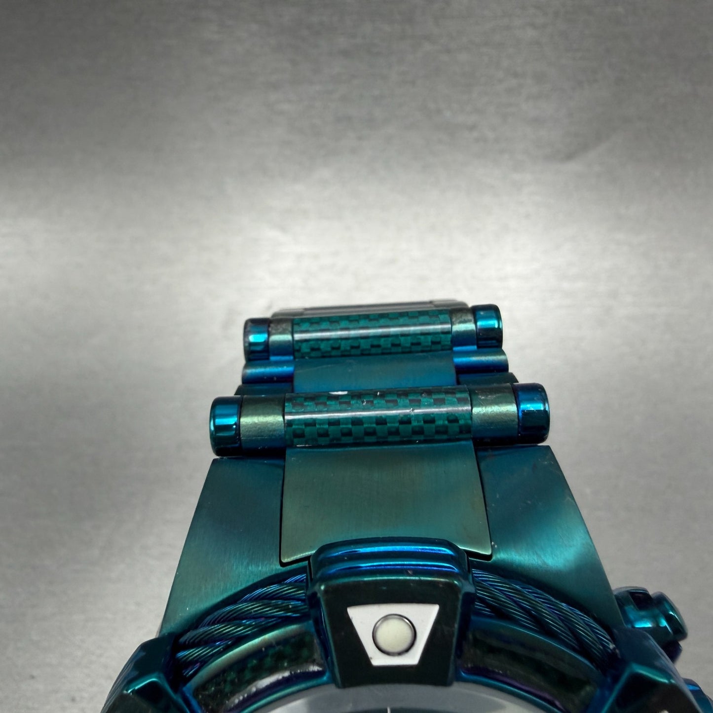 Invicta Jason Taylor Chrono Watch Men 52mm Blue Dial Green Daydate 40432 NewBatt4