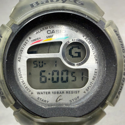 Casio Baby-G BGX-150 Watch Women 39mm Silver Dial Gray Tone Digital New Battery1