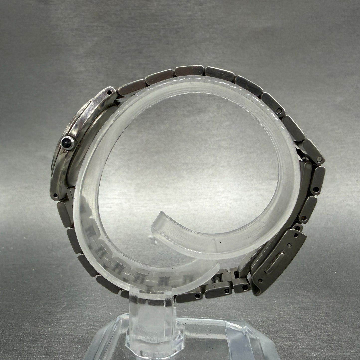 Seiko Exceline Watch Women 26mm White Dial Titanium Round 4J41-0140 New Battery6