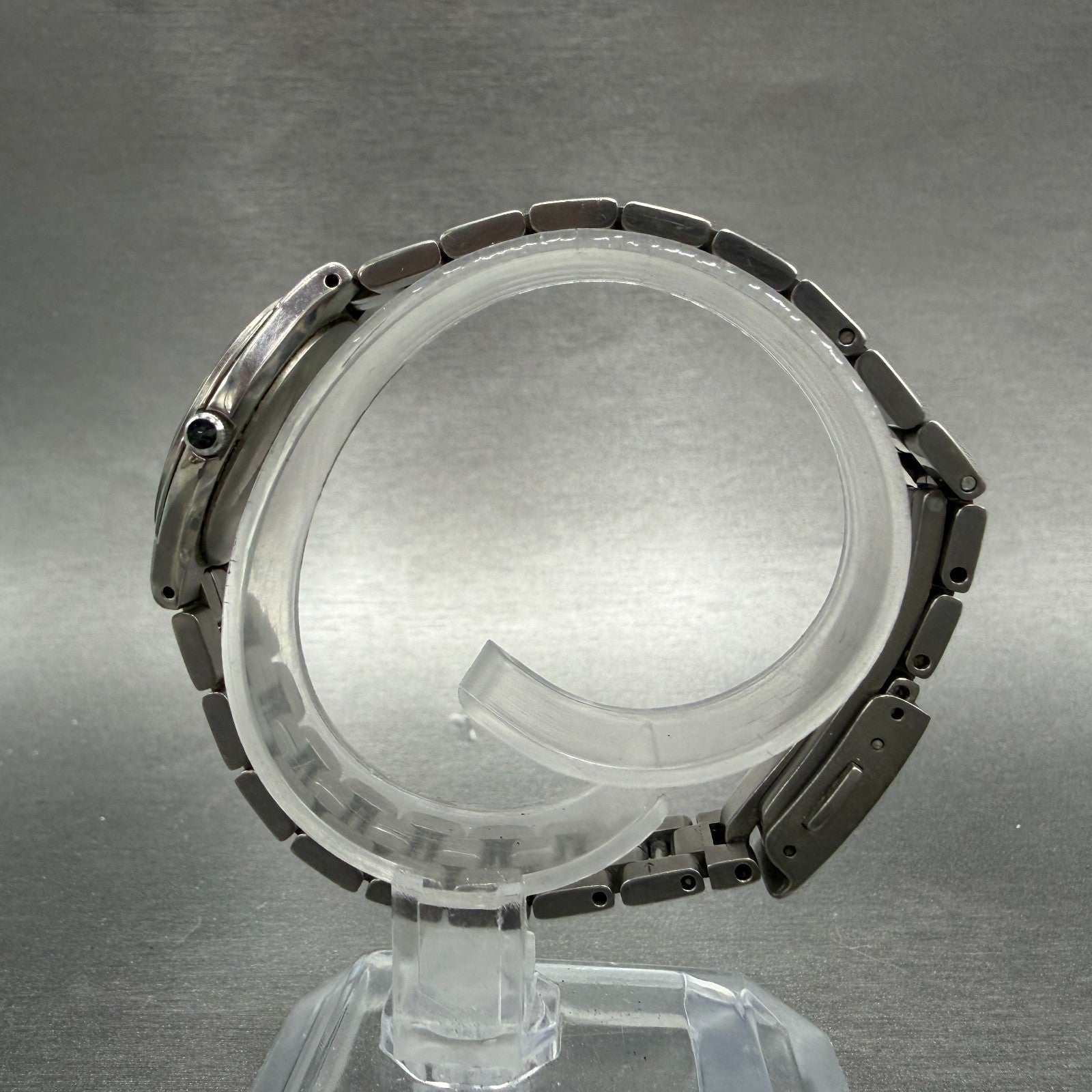 Seiko Exceline Watch Women 26mm White Dial Titanium Round 4J41-0140 New Battery6