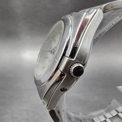 Casio Waveceptor Watch Women 28mm White Dial Silver Tone Date LWQ-10 Works JP 122