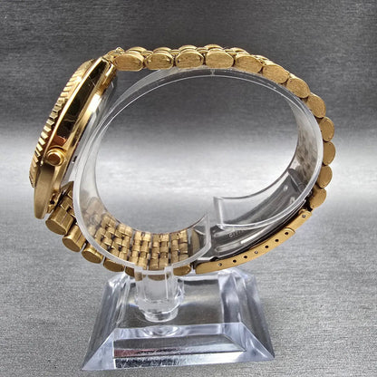 Citizen President Watch Men 35mm Gold Dial Gold Daydate 6100-R00391 New Batt JP6
