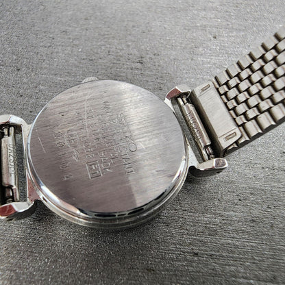 Seiko Watch Women 22mm White Dial Silver Tone Round 4N21-0052 New Battery